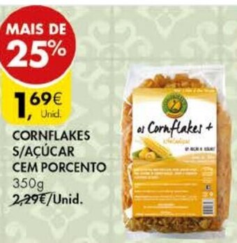 Cornflakes S/ Açúcar cem Porcento 350g