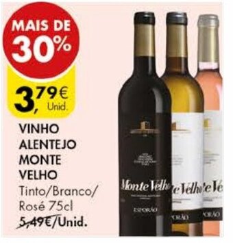 Pingo Doce Vinho Alentejo Monte Velho 75cl promoção
