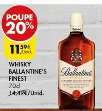 Pingo Doce Whisky Ballatine's Finest 70cl promoção