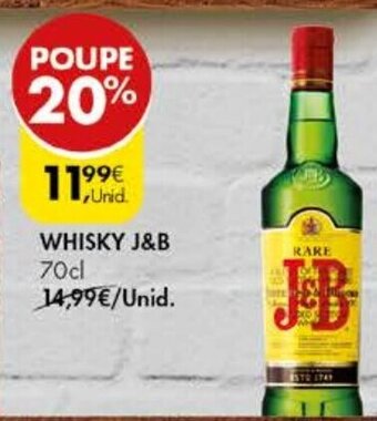 Pingo Doce Whisky J&B 70cl promoção
