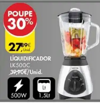 Pingo Doce Líquidificador LK500C 500W promoção