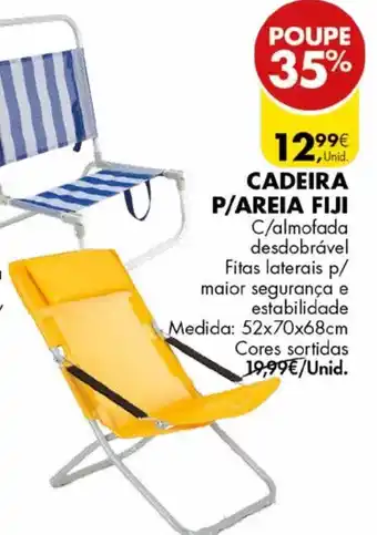 Pingo Doce Cadeira P/Areia Fiji 52x70x68cm promoção
