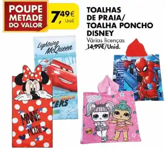 Pingo Doce Toalhas de Praia/Toalha Poncho Disney promoção