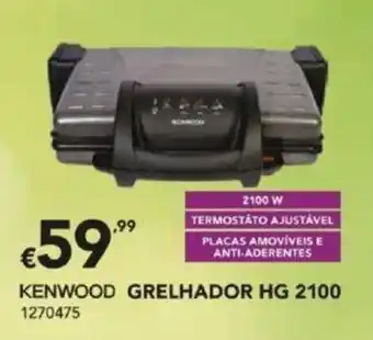 Radio Popular Kenwood Grelhador HG2100 promoção