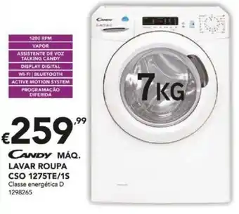 Candy Máquina Lavar Roupa 7kg CSO1275TE/1S