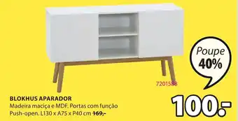 JYSK Blokhus Aparador 130 x 75 x 40cm promoção