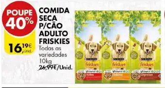 Pingo Doce Comeda Seca P/Cão Adulto Friskies 10kg promoção