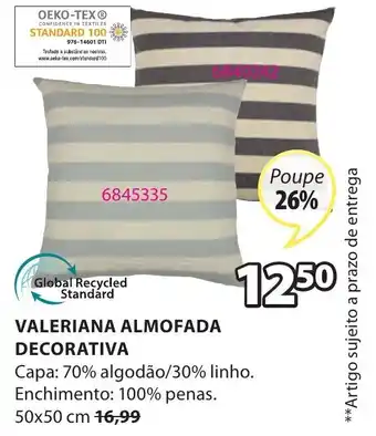 JYSK Valeriana Almofada Decorativa 50 x 50cm promoção