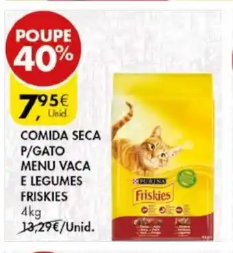 Pingo Doce Comida Seca P/Gato Menu Vaca Friskies 4kg promoção
