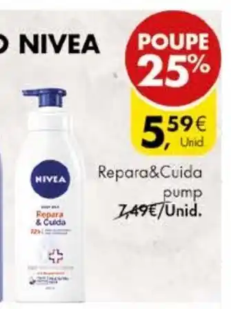 Pingo Doce Creme de Corpo Nivea Repara & Cuida Pump 400ml promoção