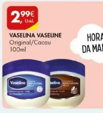 Pingo Doce Vaselina Vaseline Original/Cacau 100ml promoção