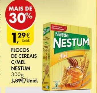 Pingo Doce Flocos de Cereais C/Mel Nestum 300g promoção