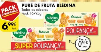 Pingo Doce Puré de Fruta Bléndina 16x95g promoção