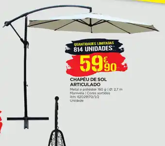 Bricomarché Chapéu de Sol Articulado 160g 2,7c promoção