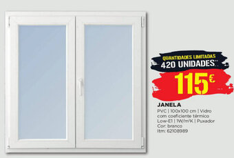 Bricomarché Janela PVC 100x100cm promoção
