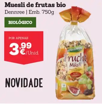 Muesli de Frutas Bio 750g