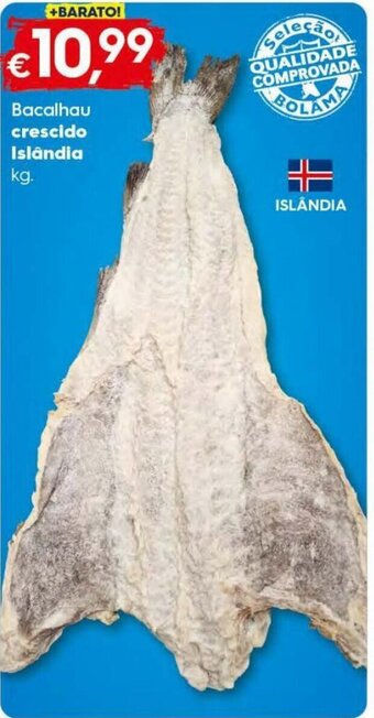 Bolama Bacalhau Crescido Islándia promoção