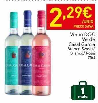 Recheio Vinho verde casal garcia promoção