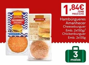 Recheio Hambúrguer amanhecer promoção