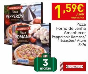 Pizza congelada amanhecer