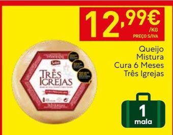 Recheio Queijos três igrejas promoção
