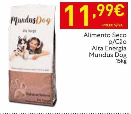 Promoção Ração para cães mundus dog em Recheio