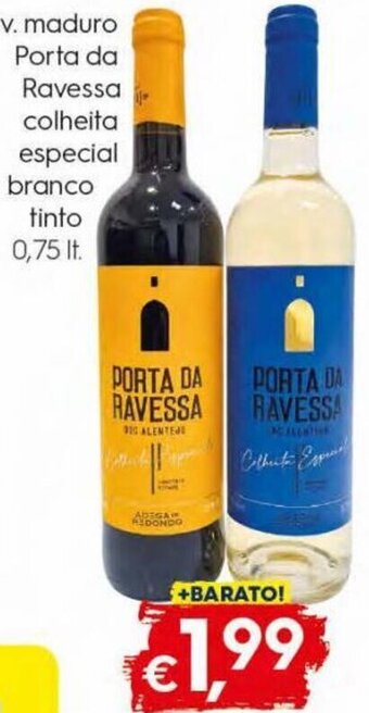 Bolama V. Maduro Porta da Ravessa Colheita Especial Branco /Tinto 0,75lt promoção