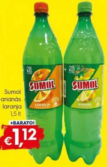 Bolama Sumol Ananás Laranja 1,5lt promoção
