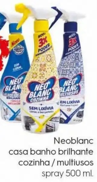 Bolama Neoblanc Casa Banho Brilhante Cozinha/ Multiusos Spray 500ml promoção