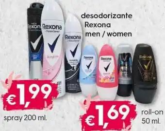 Desodorizante Rexona Men/Women Spray 200ml