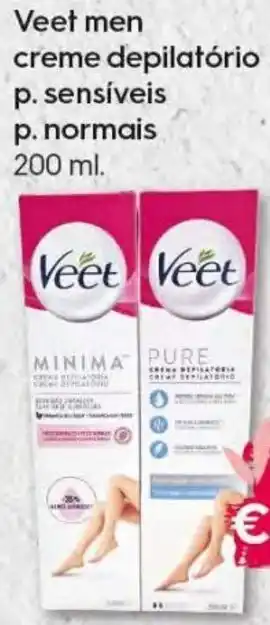 Veet Men Creme Depilatório p. Sensíveis p. Normais 200ml
