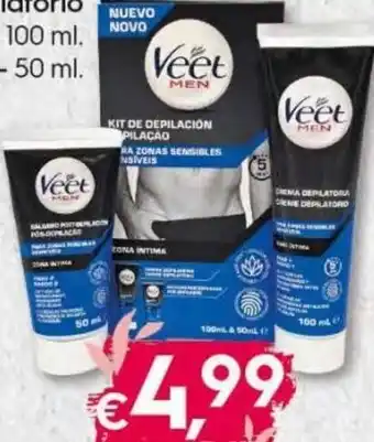 Veet Men Creme Depilatório Zona Íntima 100ml/ +Bálsamo 50ml