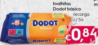 Bolama Toalhitas Dodot Básico Recarga c/54 promoção
