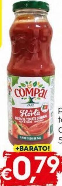 Bolama Polpa Tomate Compal 500g promoção