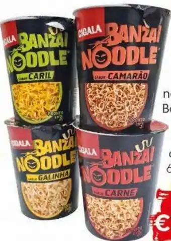 Bolama Noodles Banzai Cigala Caril/Carne Camarão/Galinha 67g promoção