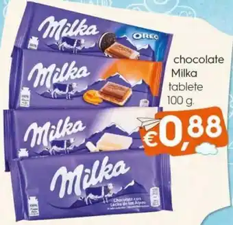 Bolama Choclate Milka Tablete 100g promoção