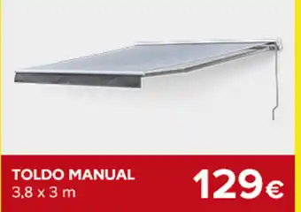 Toldo Manual 3,8x3m