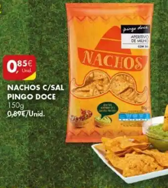 Pingo Doce Nachos C/Sal Pingo Doce 150g promoção