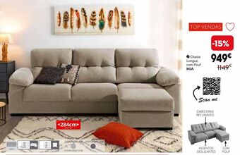 Conforama Chaise longue promoção