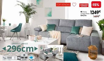 Conforama Chaise longue promoção