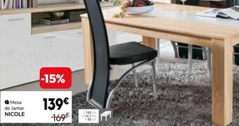 Conforama Mesa de jantar promoção
