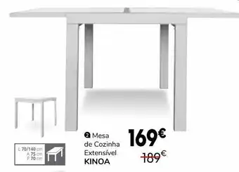 Conforama Mesa extensível promoção