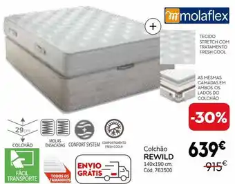 Conforama Colchão molaflex promoção