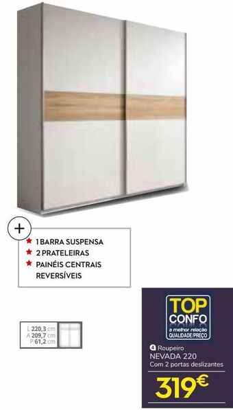 Conforama Roupeiro promoção