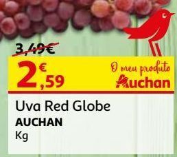 Auchan Uva red globe auchan promoção
