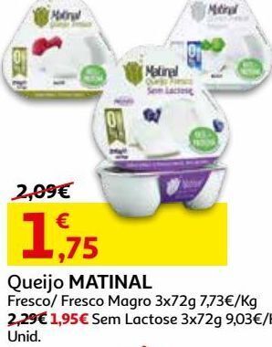 Auchan Queijo matinal promoção