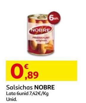 Salsichas nobre