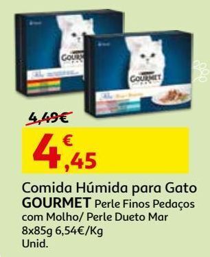 Auchan Comida húmida gato gourmet promoção
