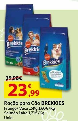 Auchan Ração cão brekkies promoção