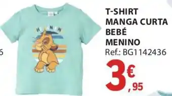 E.Leclerc T-Shirt Manga Curta Bebé Menino promoção